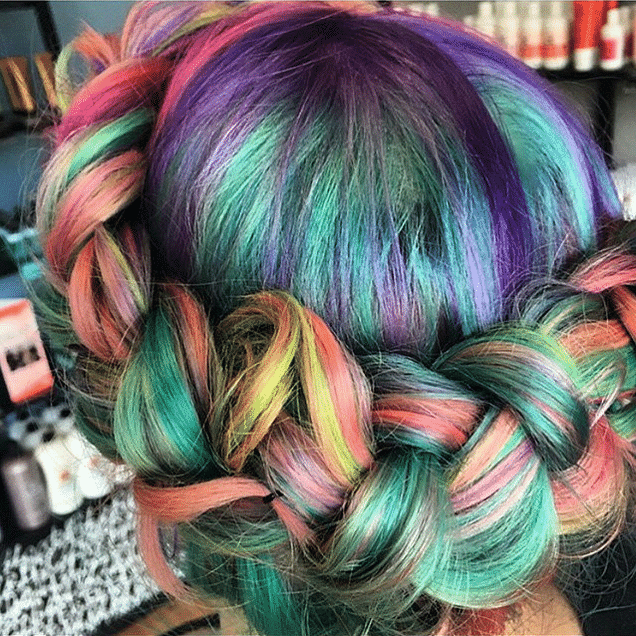 5 New rainbow, unicorn, sand art hair colour trend balayage technique.png